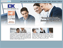 Tablet Screenshot of documentexpressinc.com
